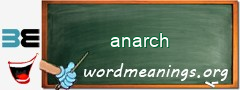 WordMeaning blackboard for anarch